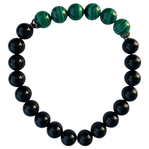 Healing Crystal Bracelets Malachite Black Onyx i.am.gretchen