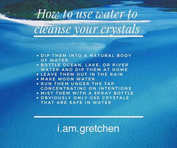 Using Water to Cleanse Your Crystals