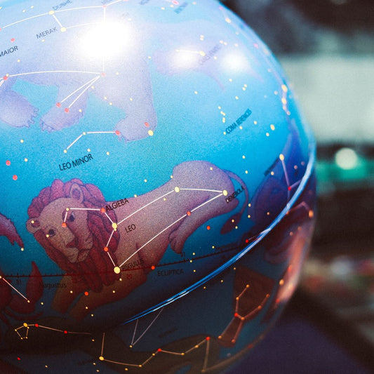 Astrological signs on a globe