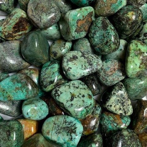 Crystal Advent Calendar Turquoise Tumbled Stones