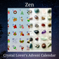 Crystal Advent Calendar Zen Cover