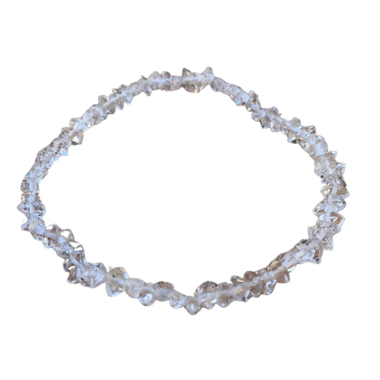 Healing Crystal Bracelets Herkimer Diamond 5 mm Natural Double Points