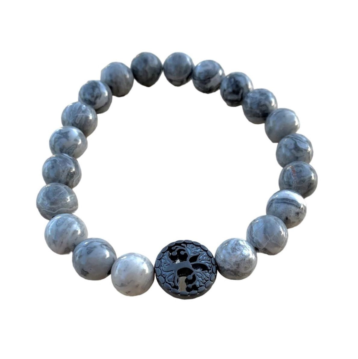 Healing Crystal Bracelets Map Jasper 8mm Beads