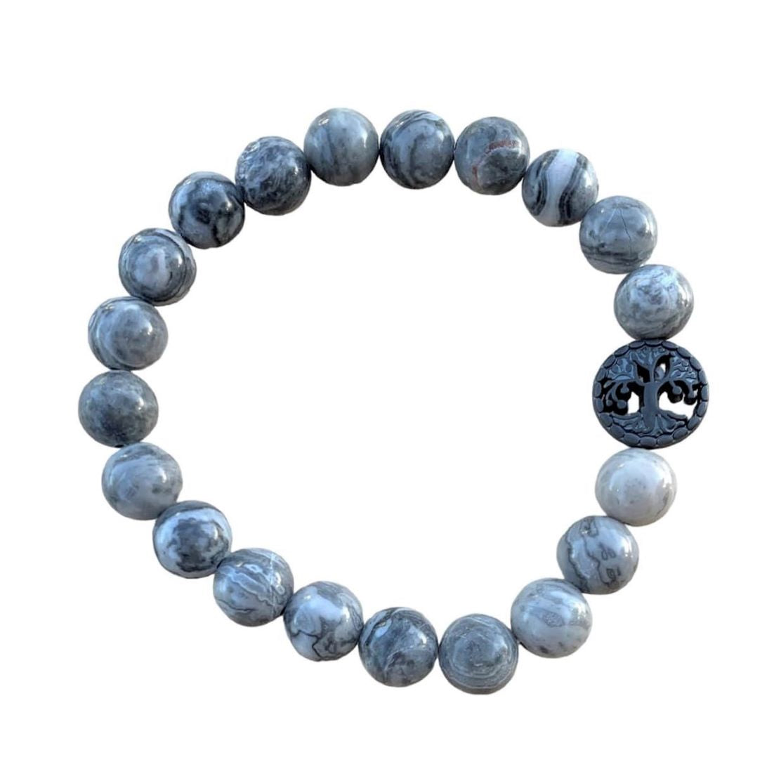 Healing Crystal Bracelets Map Jasper 8mm Round Beads
