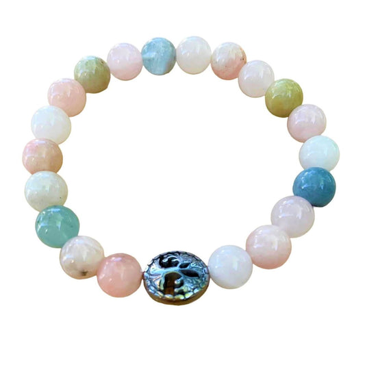 Healing Crystal Bracelets Morganite 8 mm Round Beads