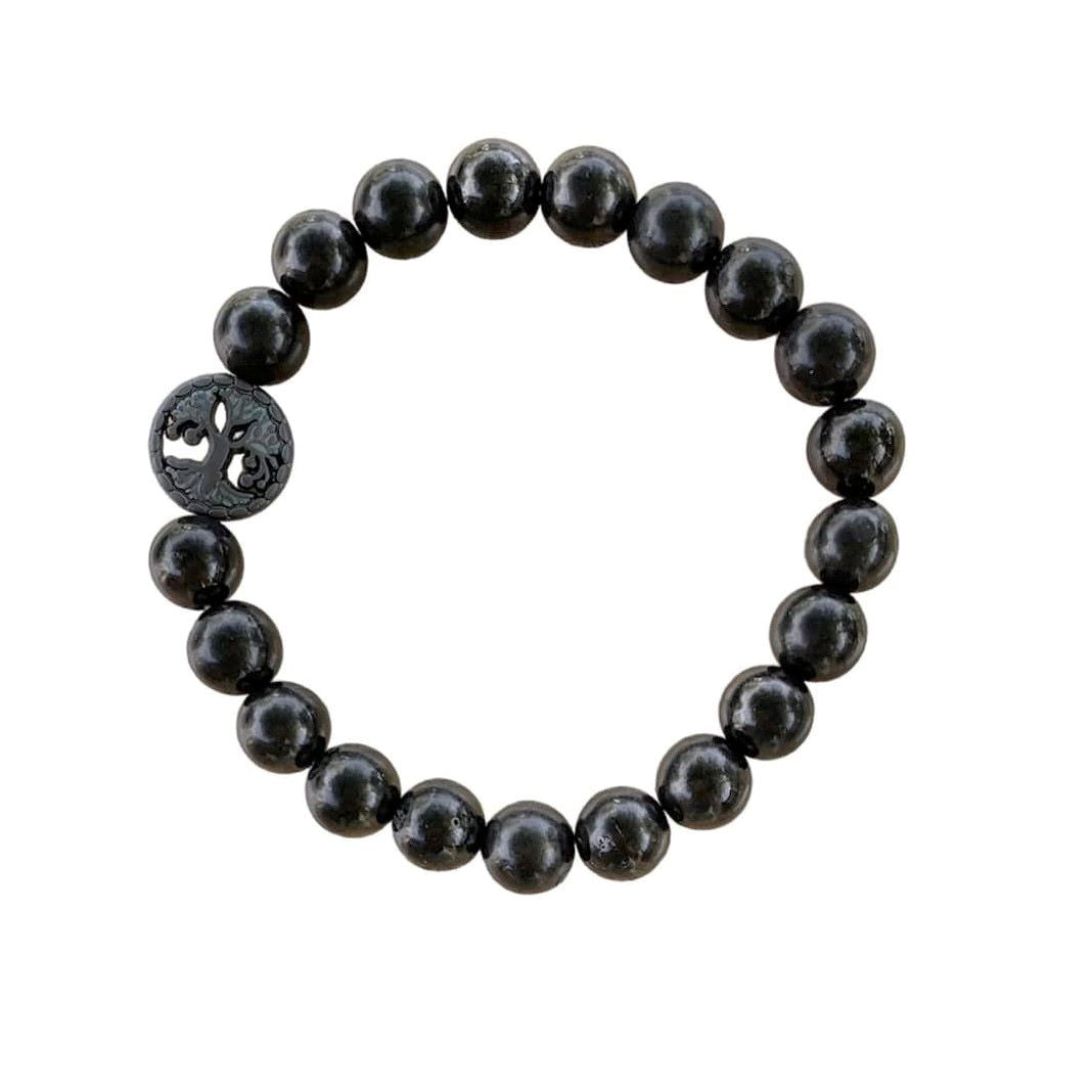 Healing Crystal Bracelets Shungite 8 mm Round Beads