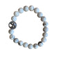 Healing Crystal Bracelets White Howlite 8mm Round Beads