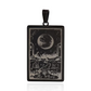 Tarot Card Necklace Black Major Arcana The Moon
