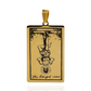 Tarot Card Necklace Gold Major Arcana The Hanged Man