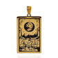 Tarot Card Necklace Gold Major Arcana The Moon