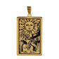 Tarot Card Necklace Gold Major Arcana The Sun