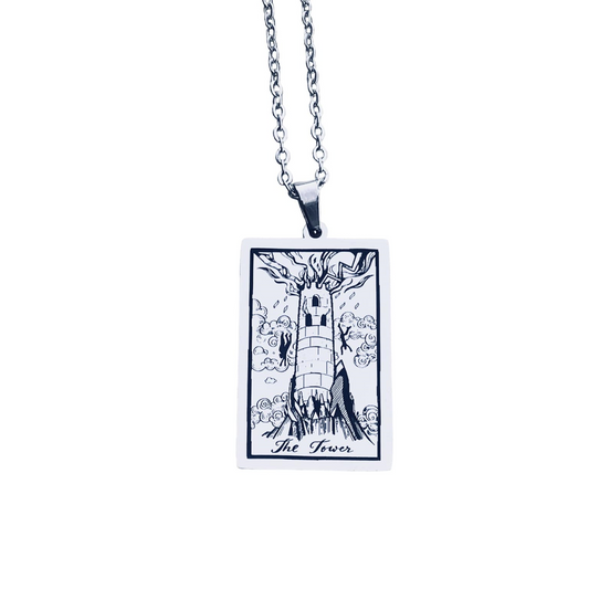 Tarot Card Necklaces - Silver Colored HD