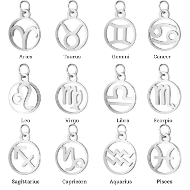 Astrology Necklaces Cut Out with Names