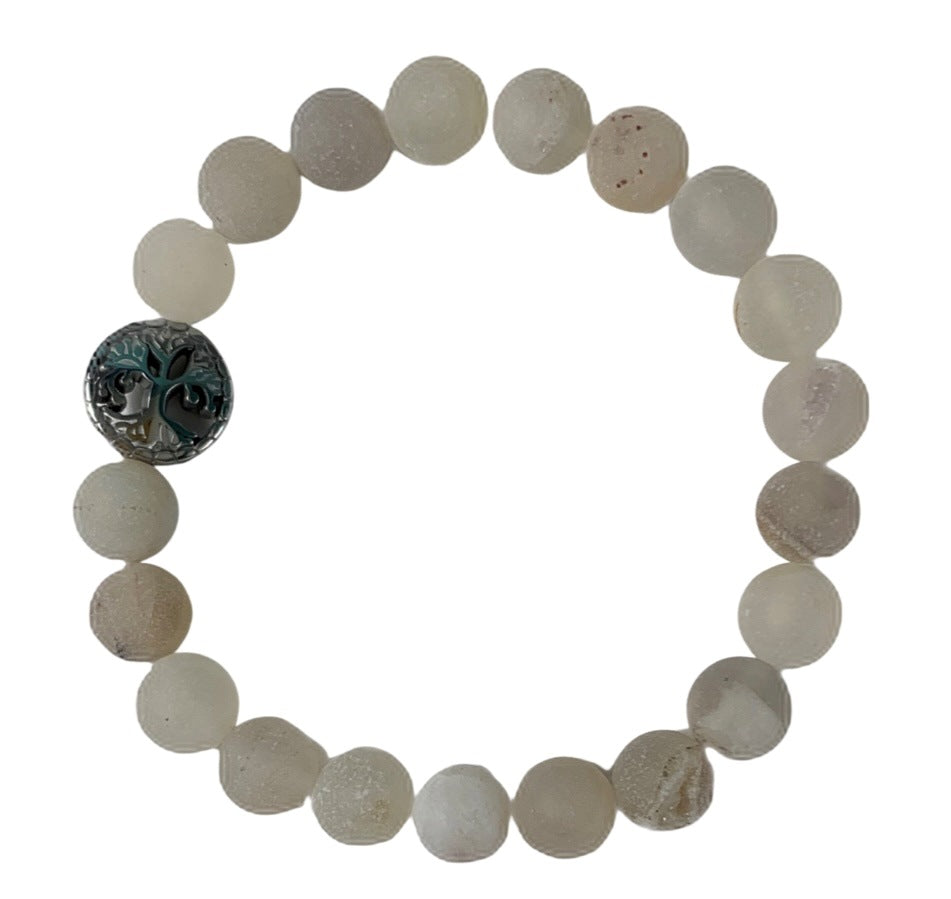 healing crystal bracelets druzy 8 mm