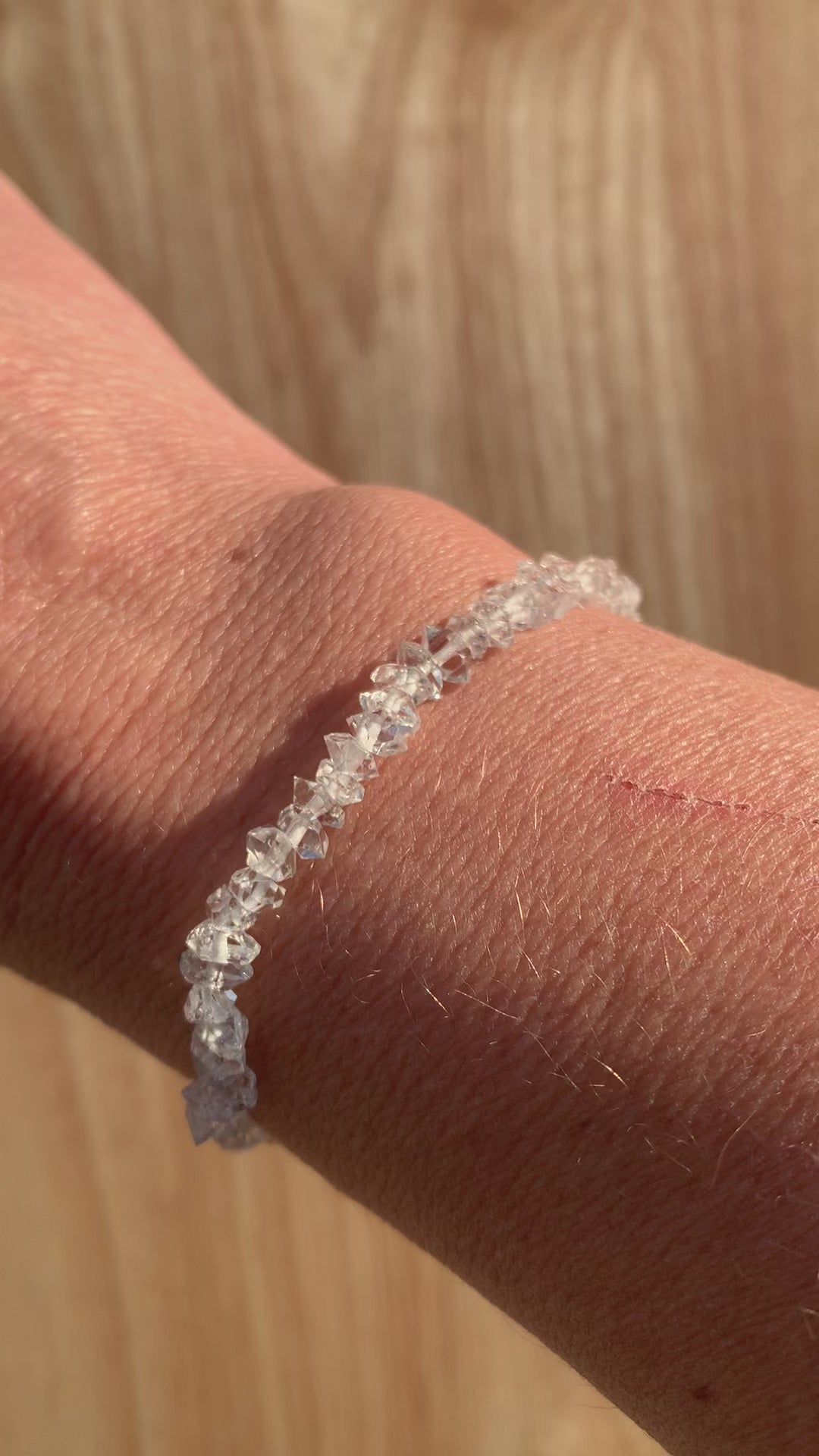 Healing Crystal Bracelets Herkimer Diamonds Sparkling in the Sun