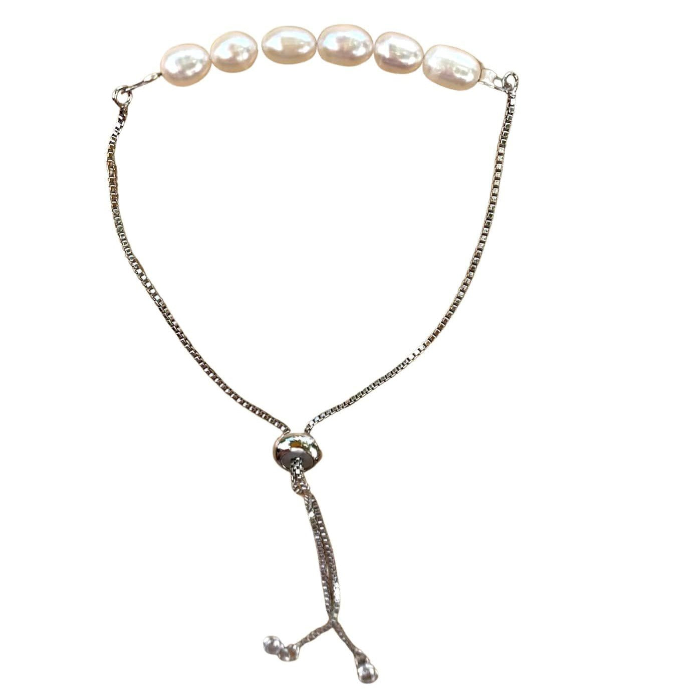 healing crystal bracelets freshwater pearl with adjustable chain
