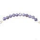 healing crystal bracelets dainty 4mm faceted round tanzanite beads